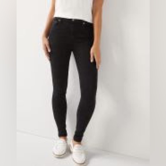 Yoga Jeans High Rise Skinny Jean in Black (size 29) - Picture 5 of 5